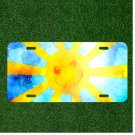 Custom Personalized License Plate Auto Tag With Smiley Face Sky Sun Design NEW
