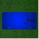 Custom Personalized License Plate With Add Names To Love Text Valentines Word