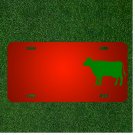 Custom Personalized License Plate With Add Names To Cow Farm Animal Cattle