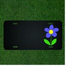 Custom Personalized License Plate With Add Names To Daisy Purple Flower