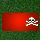 Custom Personalized License Plate With Add Names To Skull Pirate Skeleton
