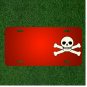 Custom Personalized License Plate With Add Names To Skull Pirate Skeleton