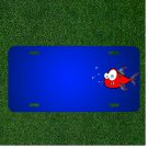 Custom Personalized License Plate With Add Names To Fish Bubbles Surprise