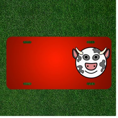Custom Personalized License Plate With Add Names To Cow Animal Farm Barn