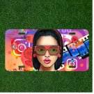 Custom Personalized License Plate Auto Tag With Instagram Girl Awesome Design