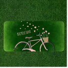 Custom Personalized License Plate Auto Tag With Bicycle Love Hearts Design
