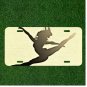 Custom Personalized License Plate Auto Tag With Ballet Women Design Art