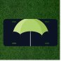 Custom Personalized License Plate Auto Tag With Umbrella Design