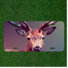 Custom Personalized License Plate Auto Tag With Amazing Deer Design
