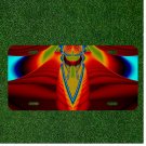Creative Personalized Car License Plate With Art Fractal Artwork Abstract