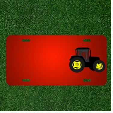 Custom Personalized License Plate With Add Names To Tractor Agriculture Farmer