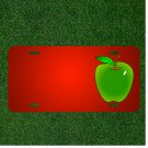 Custom Personalized License Plate With Add Names To Green Apple Fruit Tree