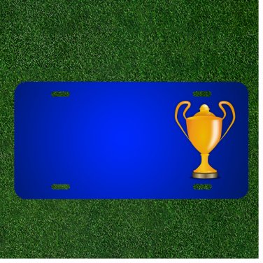 Custom Personalized License Plate With Add Names To Cup Award Prize Race