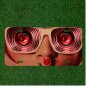 Custom Personalized License Plate Auto Tag With Girl And Cool Pink Glasses