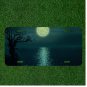 Custom Personalized License Plate Auto Tag With Amazing Dark Night Moon Design