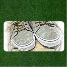 Custom Personalized License Plate Auto Tag With Pair Of Shoes Design Art