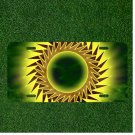 Custom Personalized License Plate Auto Tag With Fancy Spiral Shape Glowing Art