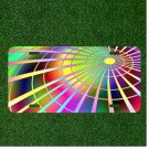 Custom Personalized License Plate Auto Tag With Spinning Wheel Of Color Design