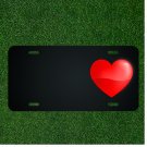 Custom Personalized License Plate With Add Names To Red Heart Design NEW