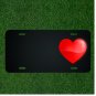 Custom Personalized License Plate With Add Names To Red Heart Design NEW