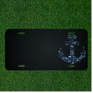 Custom Personalized License Plate With Add Names To Fancy Sailor Anchor Design