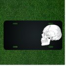Custom Personalized License Plate With Add Names To White Skull Design NEW