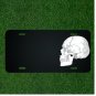 Custom Personalized License Plate With Add Names To White Skull Design NEW