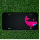 Custom Personalized License Plate With Add Names To Pink Whale Design NEW