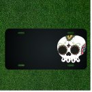 Custom Personalized License Plate With Add Names To Fancy Skull Design NEW
