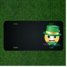 Custom Personalized License Plate With Add Names To Emoji Face Leprechaun Hat