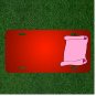 Custom Personalized License Plate With Add Names To Scroll Paper Blank Pink