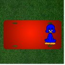 Custom Personalized License Plate With Add Names To Duckling Blue Cute Comic