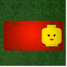 Custom Personalized License Plate With Add Names To Toy Yellow Smiley Head