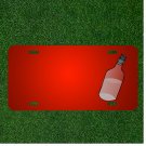 Custom Personalized License Plate With Add Names To Bottle Clear Glass Close