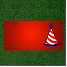 Custom Personalized License Plate With Add Names To Hat Cone Party Clown