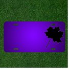 Custom Personalized License Plate With Add Names To Maple Leaf Fall White