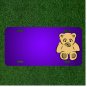 Custom Personalized License Plate With Add Names To Teddy Bear Fluffy Toy