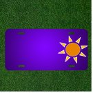 Custom Personalized License Plate With Add Names To Sun Orange Heat Summer