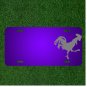 Custom Personalized License Plate With Add Names To Rooster Running Slim Sick
