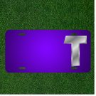 Custom Personalized License Plate With Add Names To Letter T Letter T