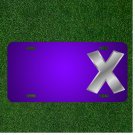 Custom Personalized License Plate With Add Names To Letter X English Alphabet