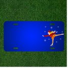 Custom Personalized License Plate With Add Names To Girl Figure Skate Skater