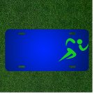 Custom Personalized License Plate With Add Names To Running Run Jogging Black