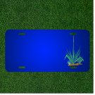 Custom Personalized License Plate With Add Names To Grasses Pond Plant Green