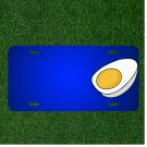 Custom Personalized License Plate With Add Names To Egg Hard Boiled Sliced