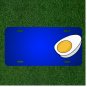 Custom Personalized License Plate With Add Names To Egg Hard Boiled Sliced