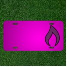Custom Personalized Car License Plate With Add Names To Fire Flame Gray