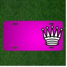 Custom Personalized Car License Plate With Add Names To Chess Queen Meeple