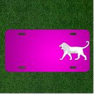 Custom Personalized Car License Plate With Add Names To Lion Walking Animal