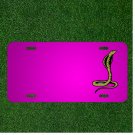 Custom Personalized Car License Plate With Add Names To Cobra Head Green